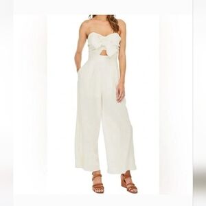 Astr The Label Strapless Jumpsuit - Size Xs